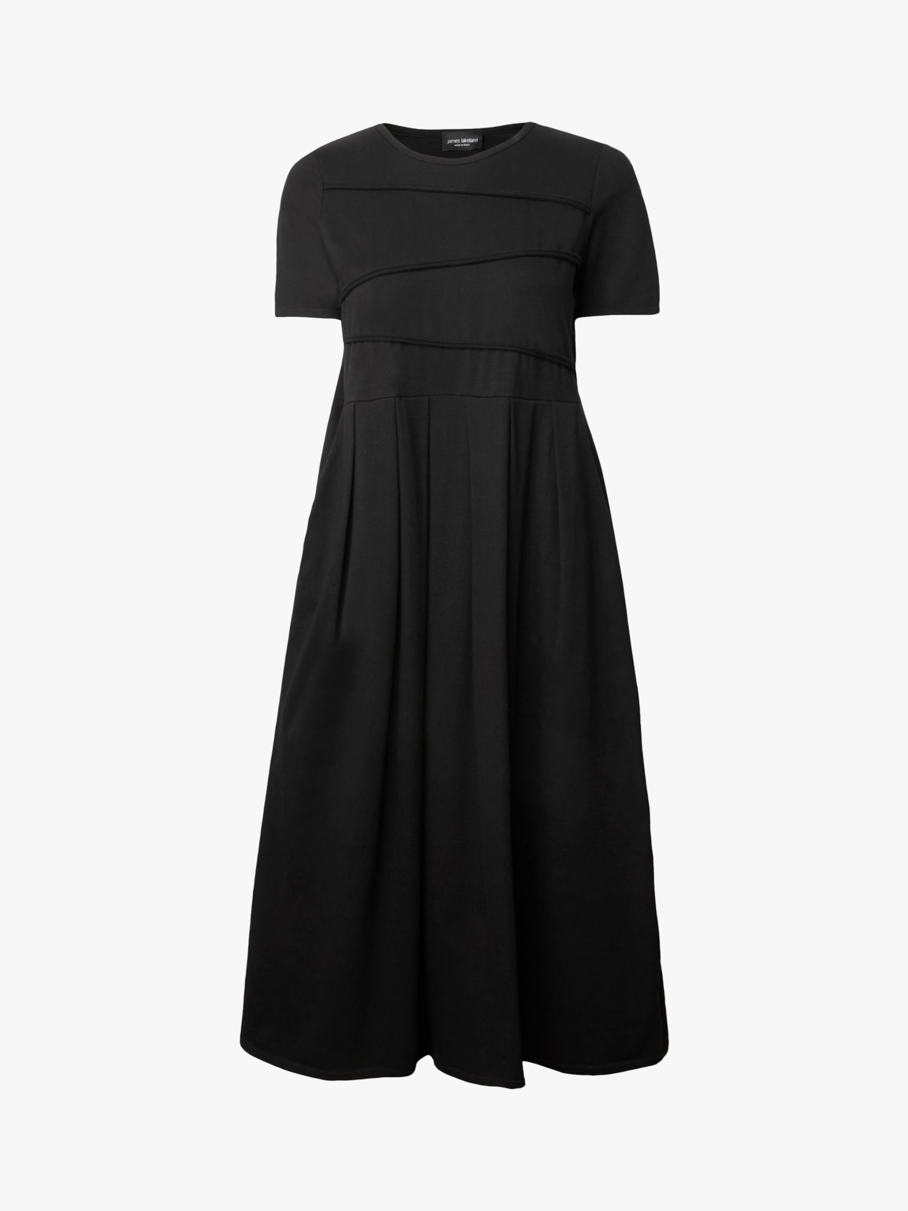 James Lakeland Pocket Midi Dress, Black at John Lewis & Partners