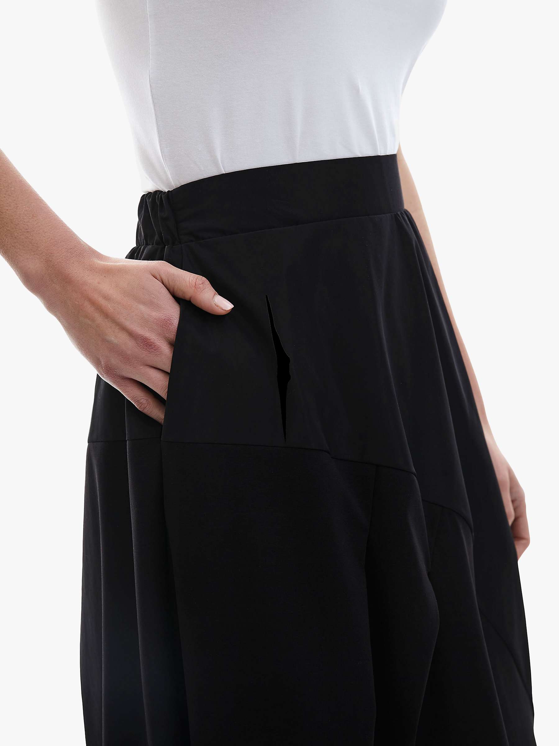 Buy James Lakeland Balloon Detail Midi Skirt, Black Online at johnlewis.com