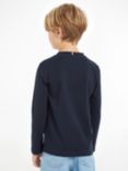 Tommy Hilfiger Kids' Essential Long Sleeve T-Shirt, Desert Sky, Desert Sky