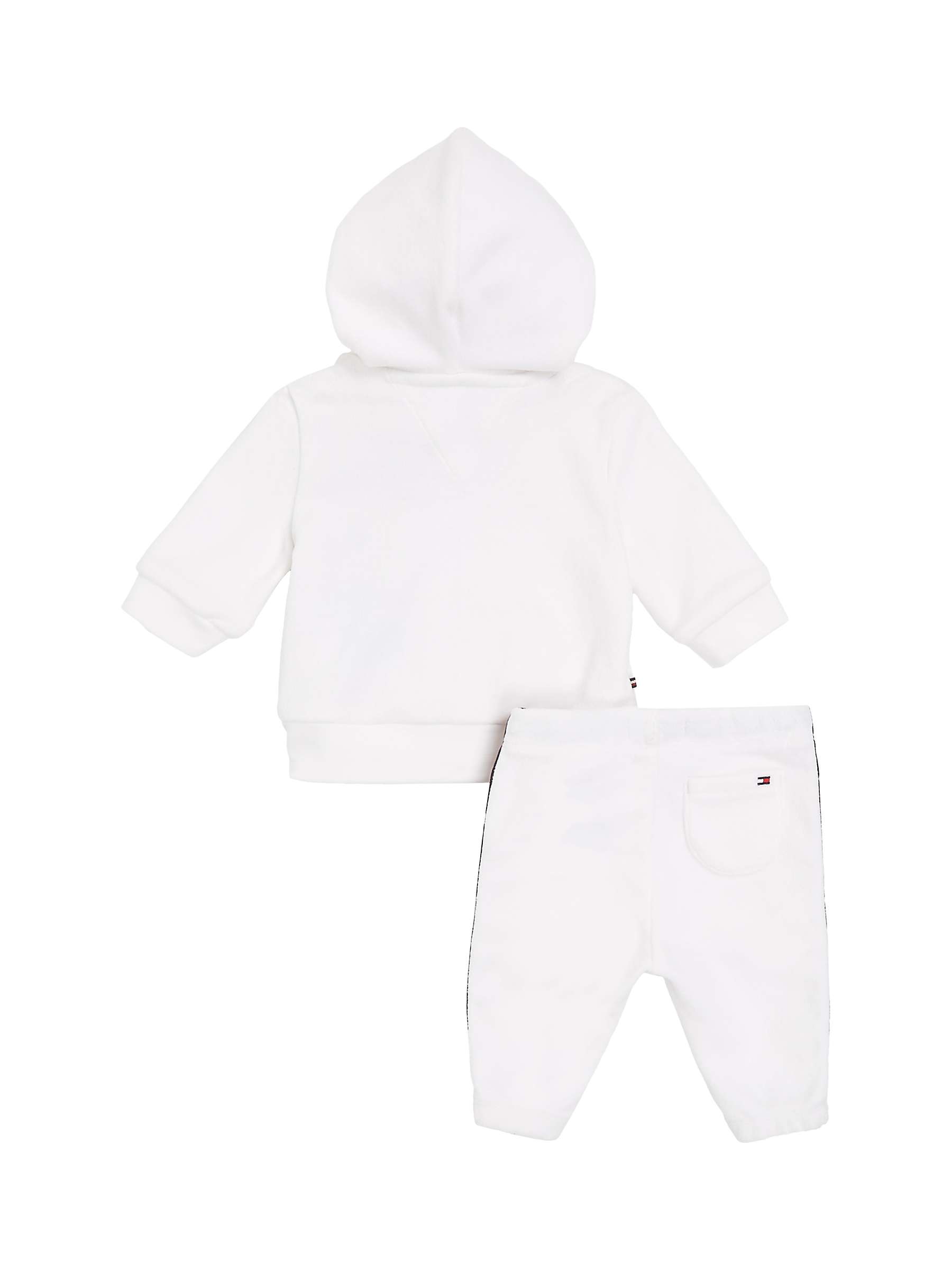 Buy Tommy Hilfiger Baby Global Stripe Logo Tracksuit, White Online at johnlewis.com
