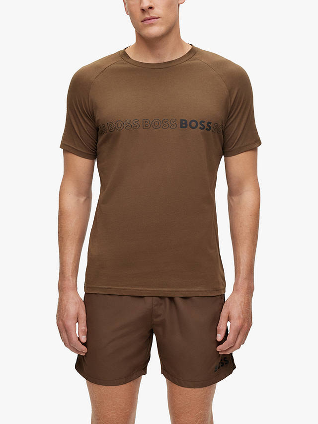 BOSS Swim Logo T-Shirt, Open Green