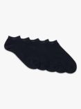 BOSS Logo Trainer Socks, Pack of 5, Dark Blue