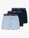 BOSS Cotton Boxers, Pack of 3, Dark Blue
