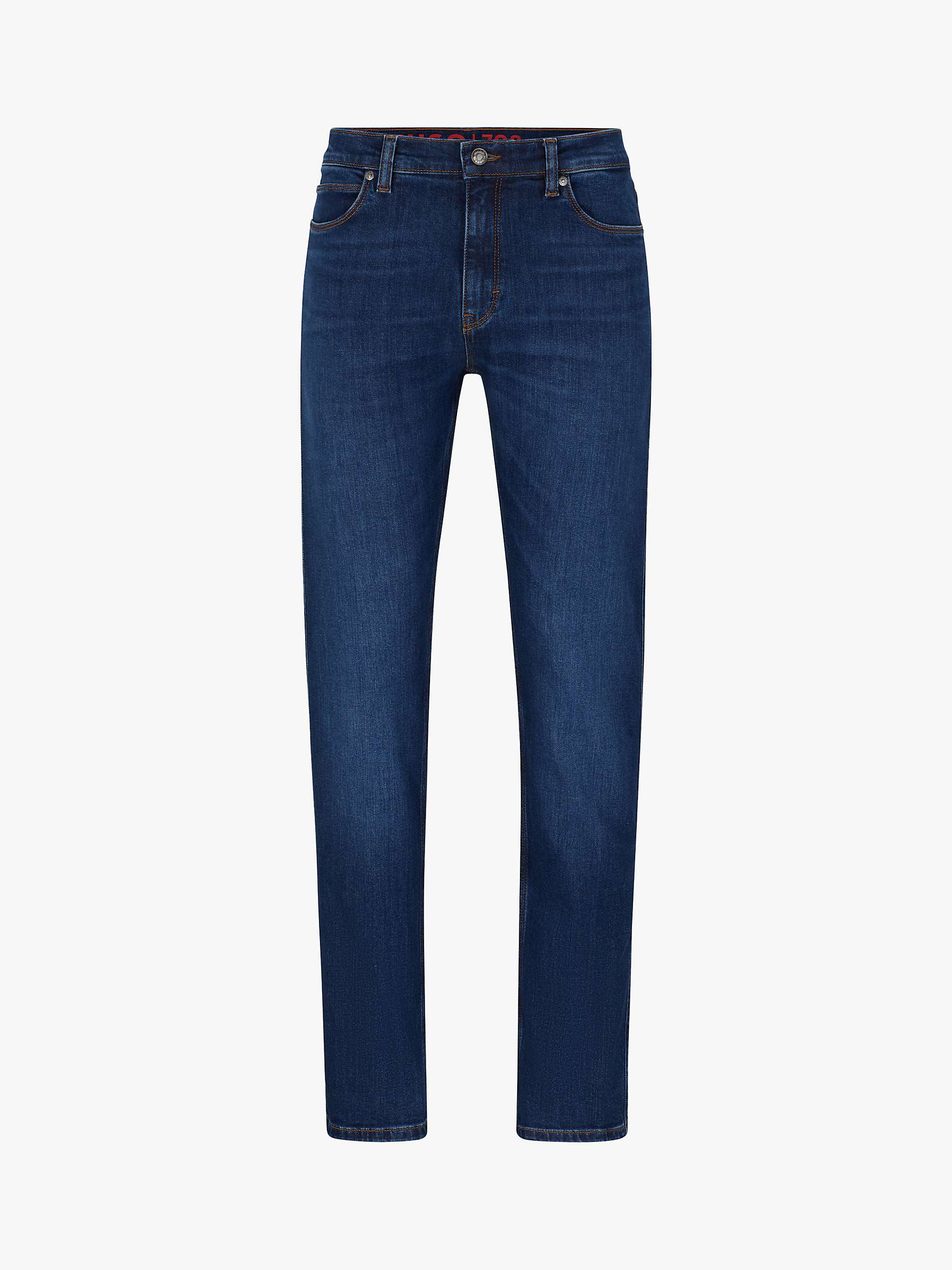 HUGO Comfort Stretch Slim Jeans, Dark Blue at John Lewis & Partners