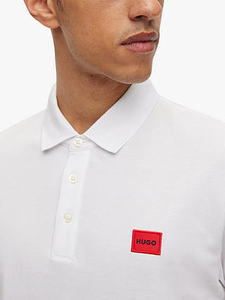 HUGO Dereso Slim Fit Polo Shirt, White
