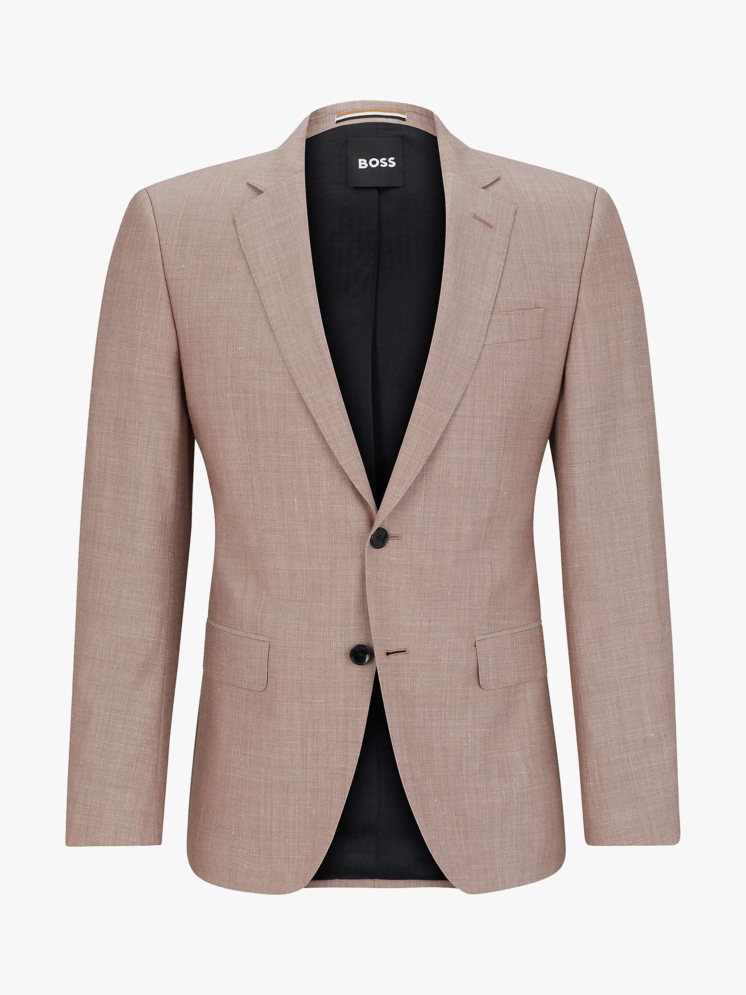 Buy BOSS H-Huge Slim Fit Suit Jacket, Open Pink Online at johnlewis.com