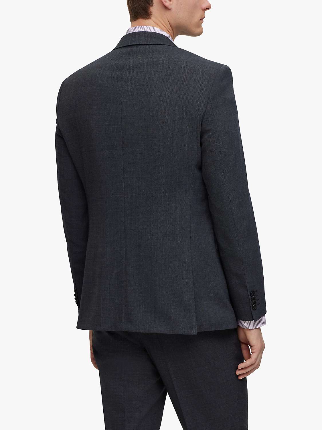 HUGO BOSS Jasper Wool Blend Suit Jacket, Open Grey at John Lewis & Partners