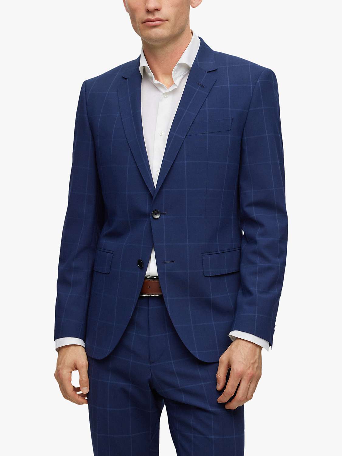 Buy BOSS H-Huge Slim Fit Suit Jacket, Dark Blue Online at johnlewis.com