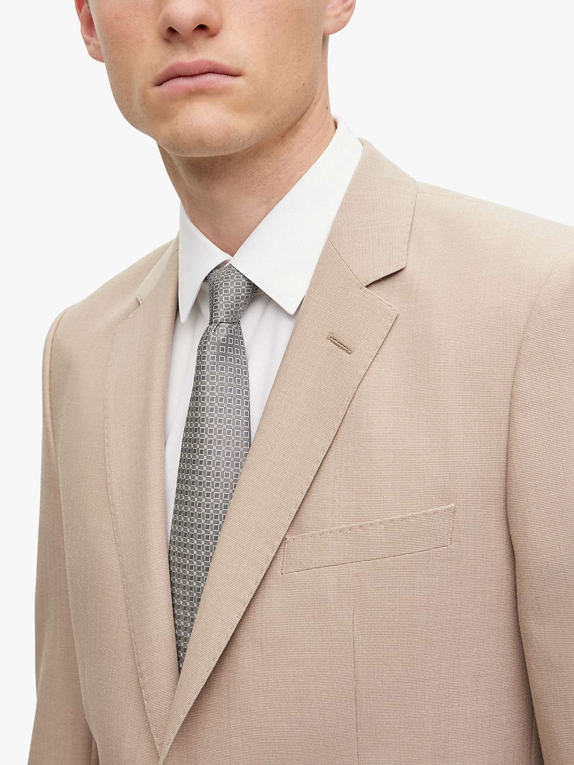 Buy HUGO BOSS Jasper Wool Blend Suit Jacket, Open White Online at johnlewis.com