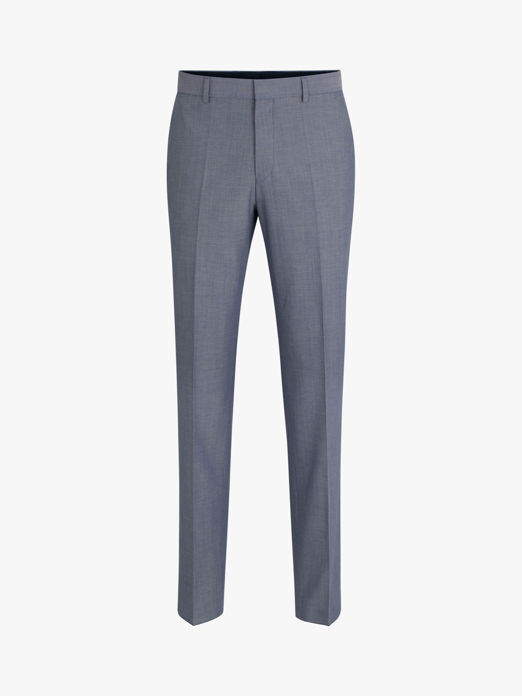 BOSS H-Leon Suit Trousers, Blue at John Lewis & Partners