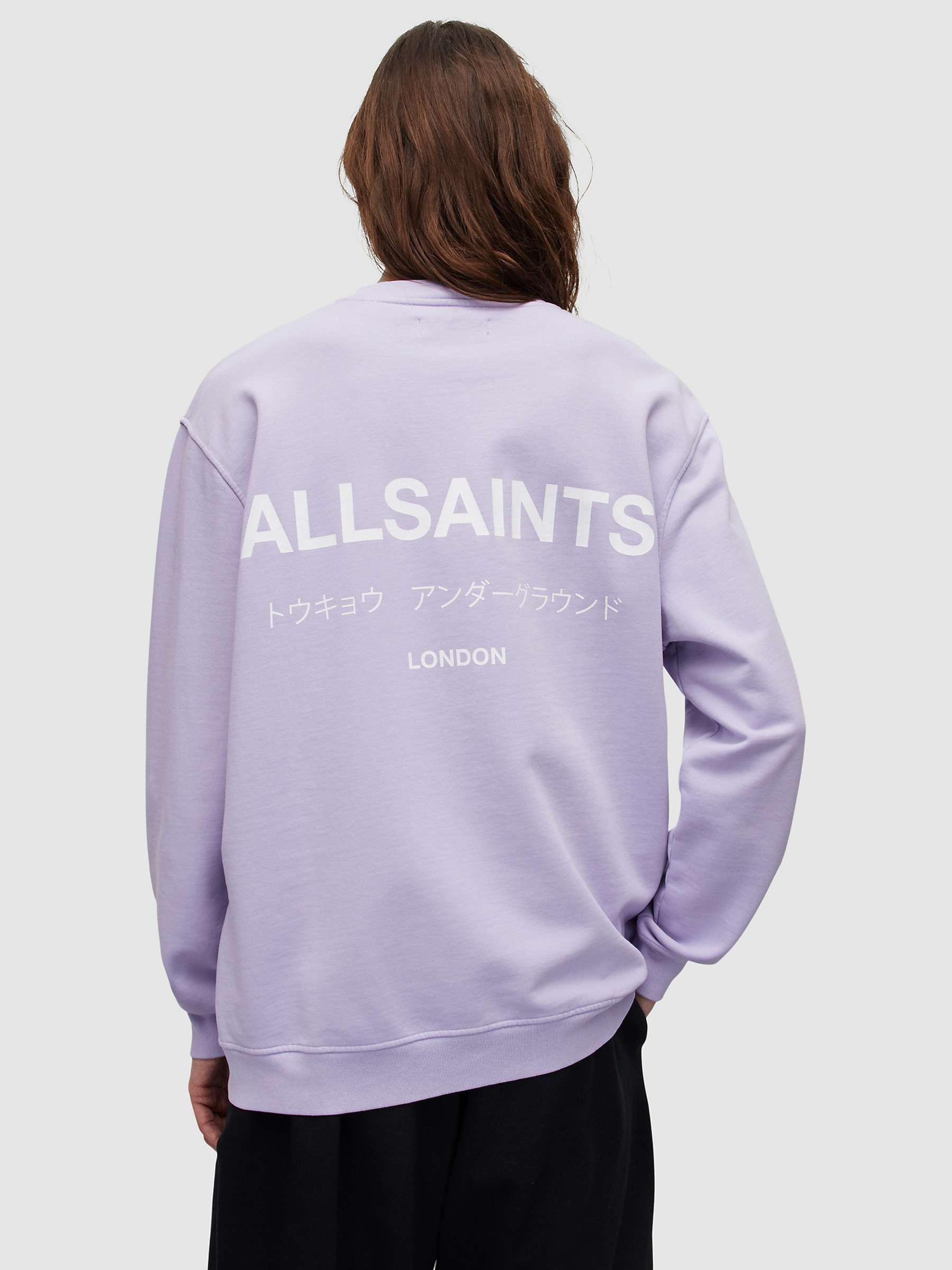 Buy AllSaints Underground Crew Neck Sweatshirt Online at johnlewis.com