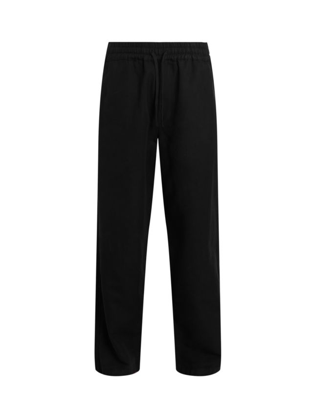 AllSaints Hanbury Straight Trousers, Jet Black, XS