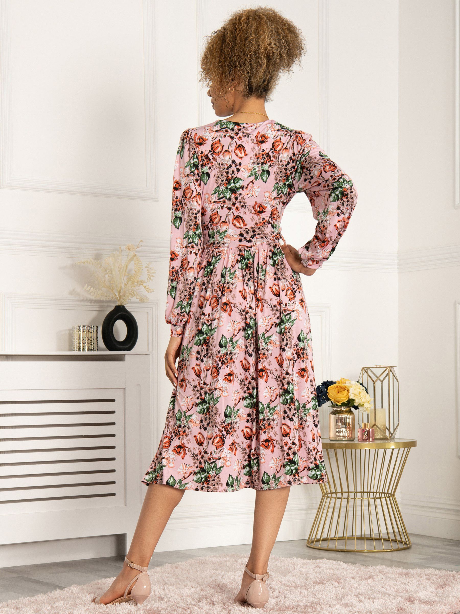Buy Jolie Moi Libby Floral Print Jersey Dress Online at johnlewis.com
