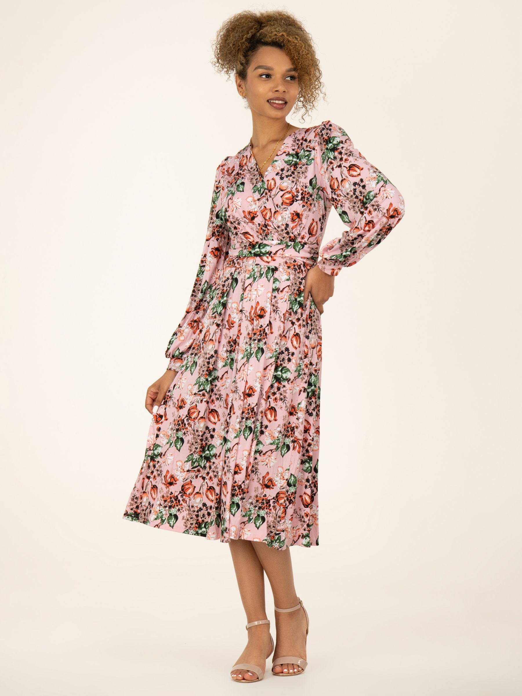 Buy Jolie Moi Libby Floral Print Jersey Dress Online at johnlewis.com