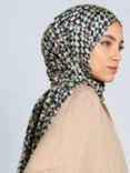 Aab Onyx Geometric Modal Hijab, Natural/Multi