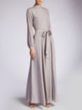 Aab Spring Polka Maxi Dress, Light Grey