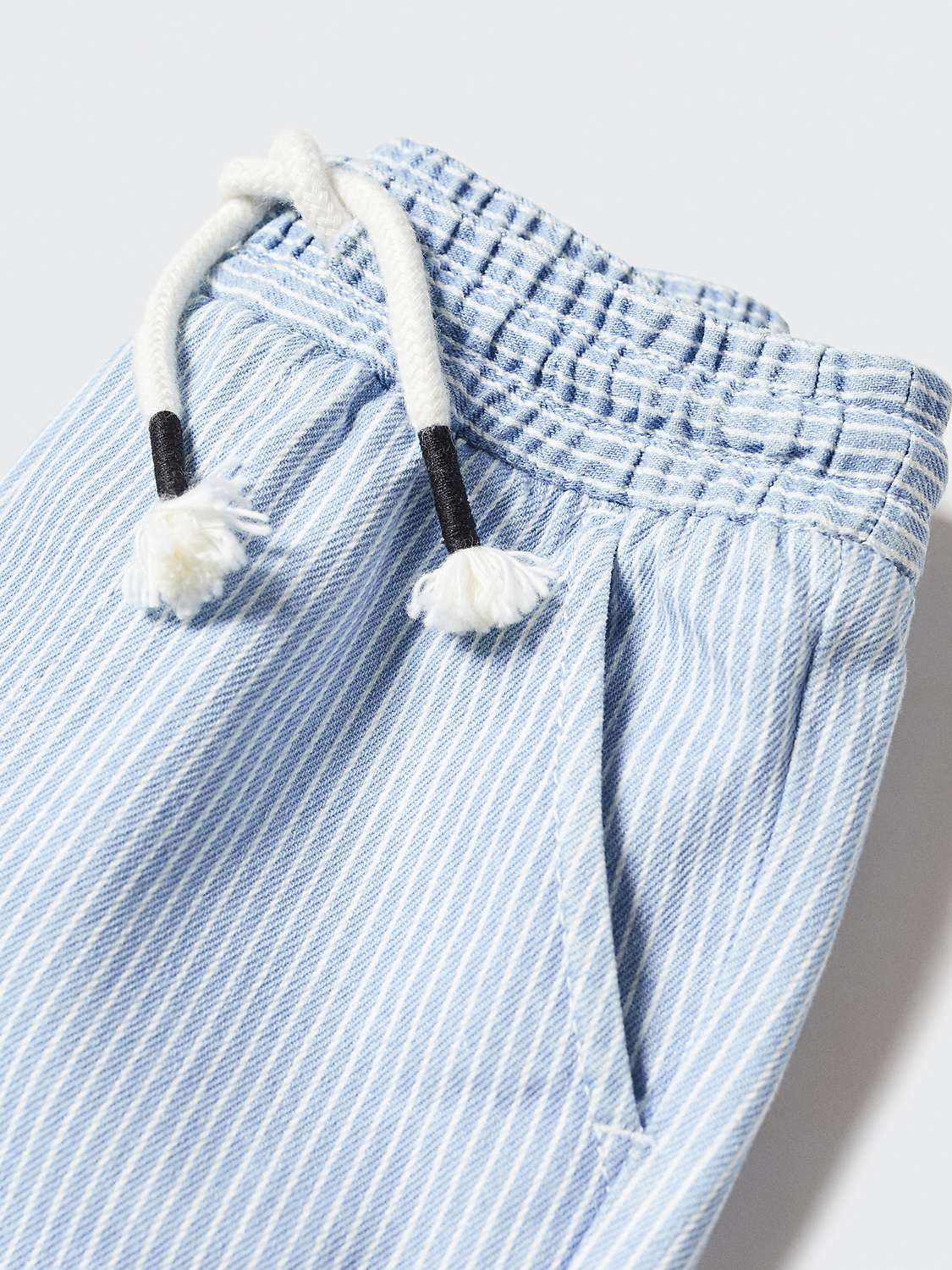 Buy Mango Kids' Tulum Striped Cotton Shorts, Blue/White Online at johnlewis.com
