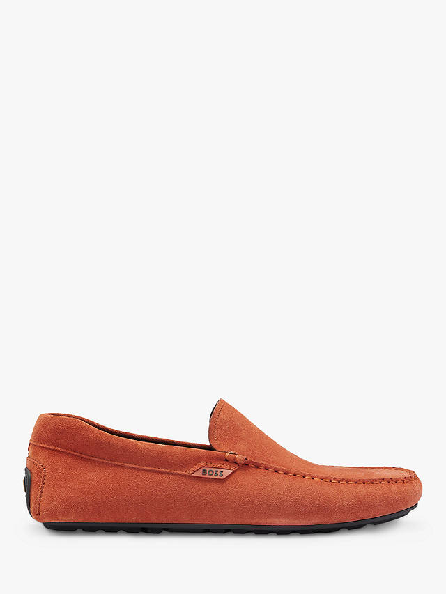 BOSS Noel Suede Leather Moccasins at John Lewis & Partners