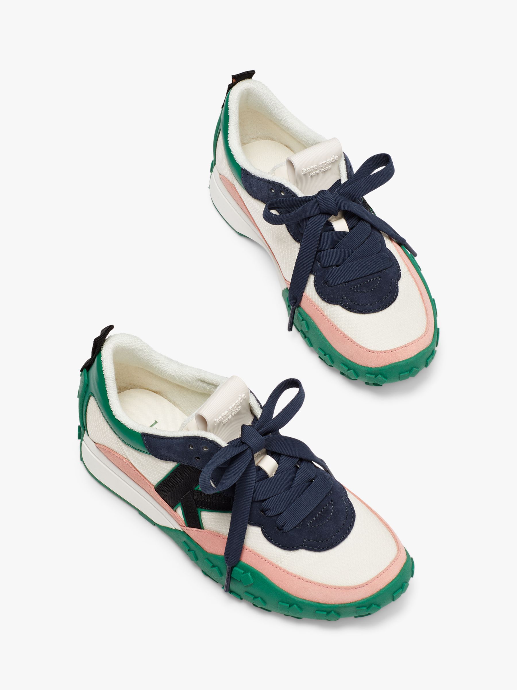 Buy kate spade new york K As In Kate Leather Trainers Online at johnlewis.com