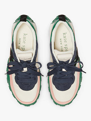 kate spade new york K As In Kate Leather Trainers, Verdant Green
