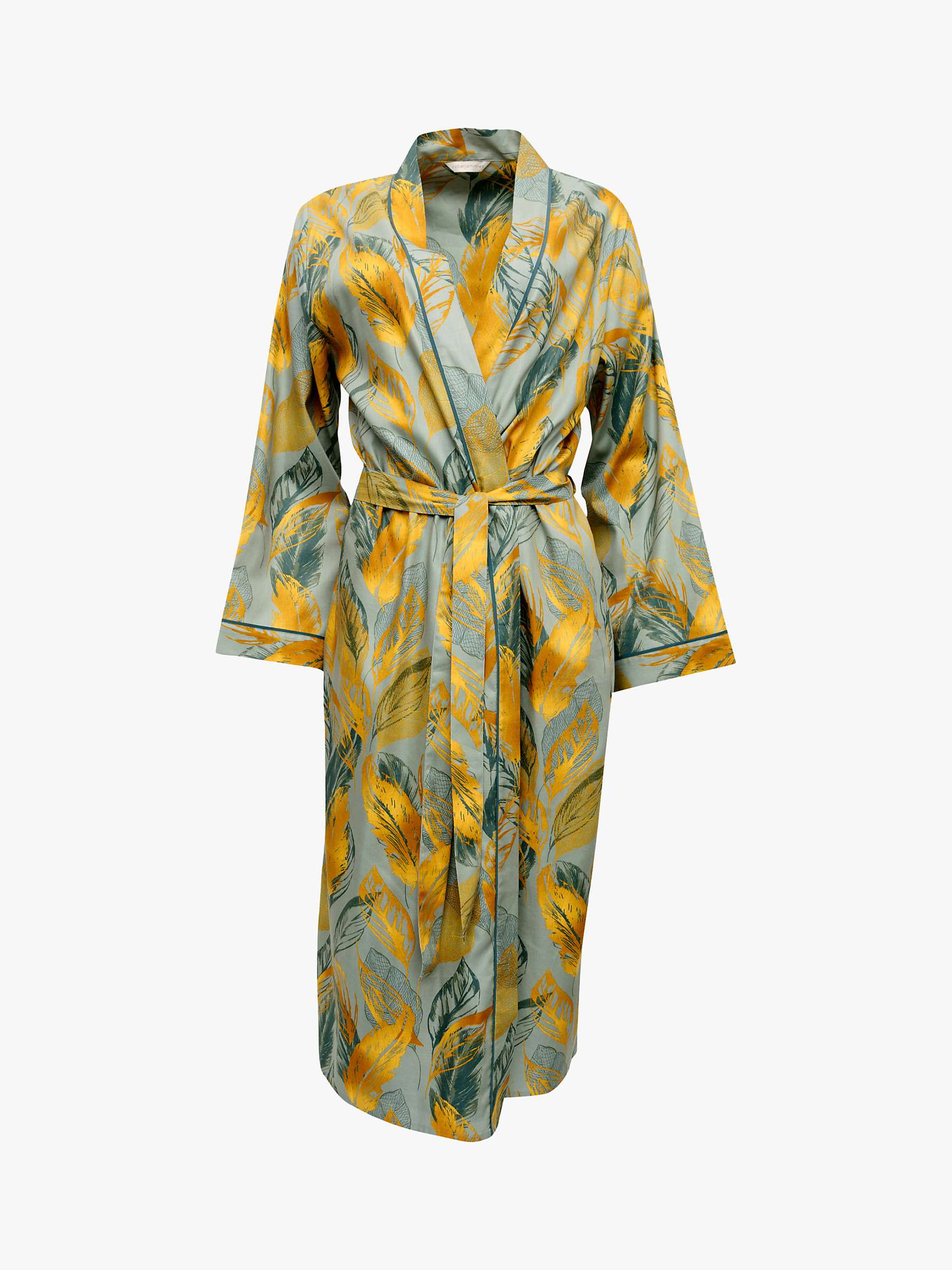 Buy Cyberjammies Hannah Leaf Dressing Gown, Green Online at johnlewis.com