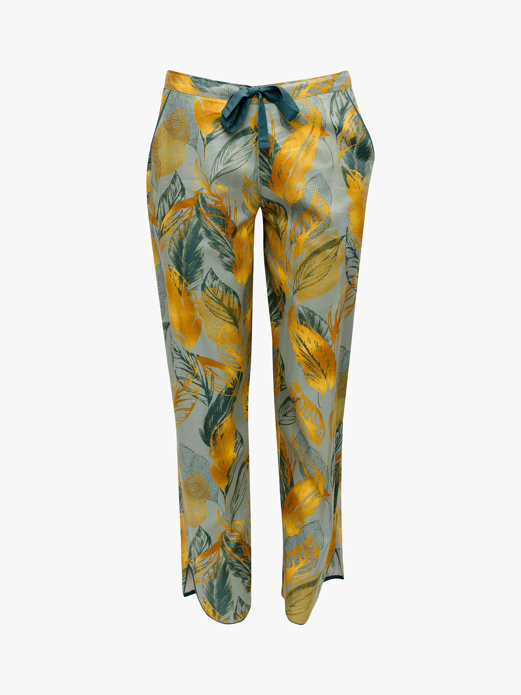 Buy Cyberjammies Hannah Leaf Pyjama Bottoms, Green Online at johnlewis.com