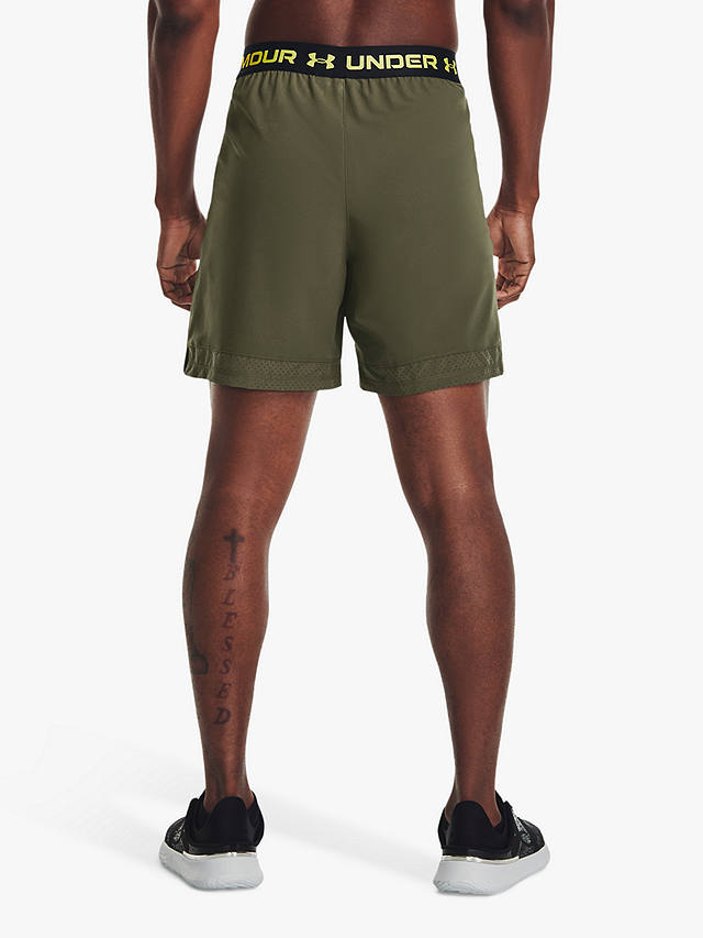 Under Armour Vanish Woven 6" Gym Shorts, Green/Limeyellow