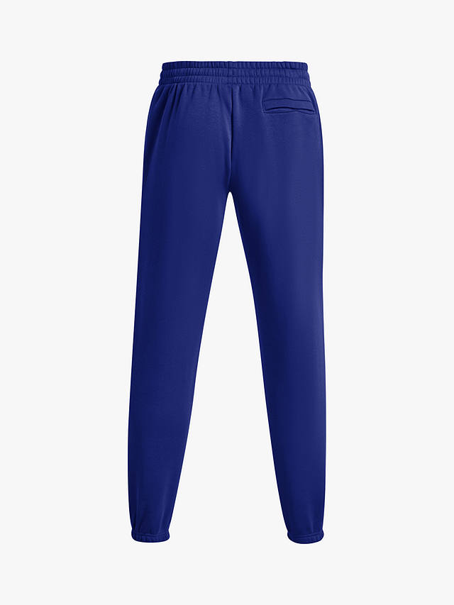 Under Armour Essential Fleece Joggers, Royal/White at John Lewis & Partners