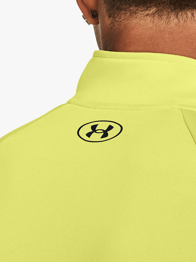 Under Armour Tech 2.0 1/2 Zip Long Sleeve Gym Top, Lime Yellow / Black ...