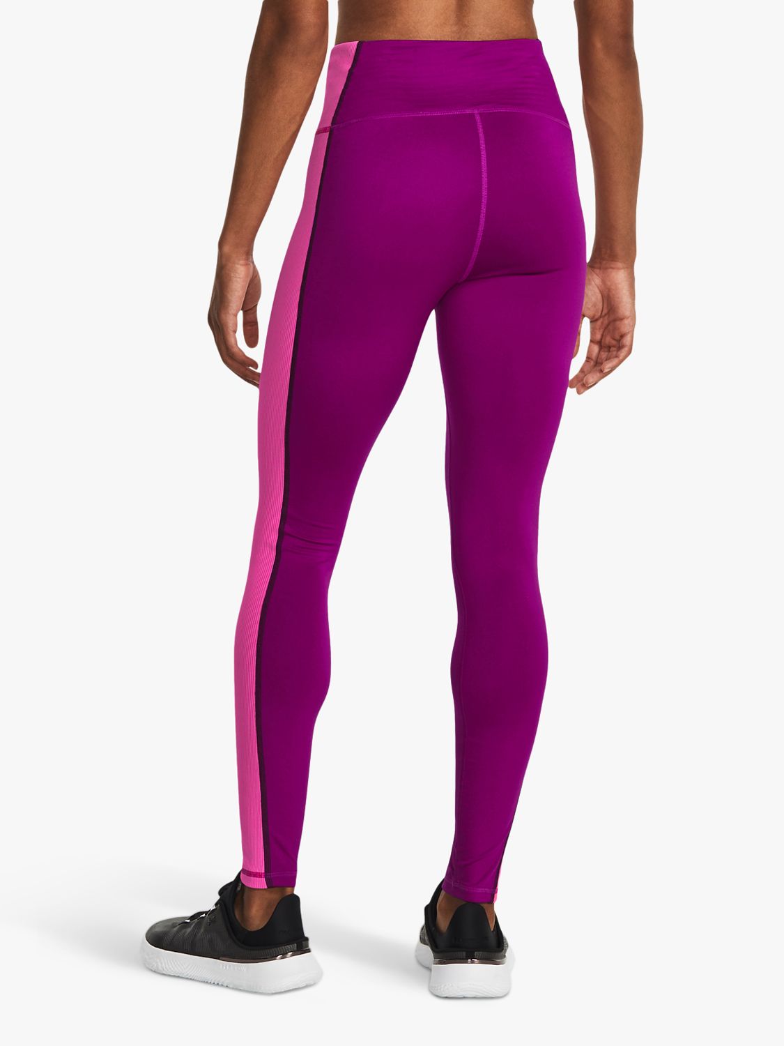 Under Armour Train Cold Weather Gym Leggings, Magenta/Pink/Black, XS