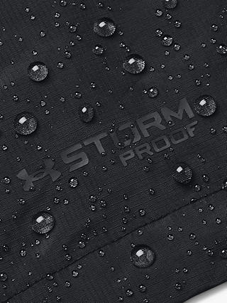 Under Armour Stormproof Cloudstrike 2.0 Women's Waterproof Running Jacket, Black/Pitch Gray, L