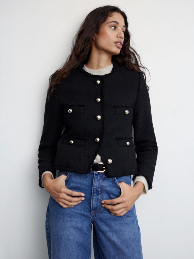 Mango Wintour Jacket, Black, XXS