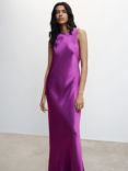 Mango Gabriel-A Open Back Dress, Medium Purple