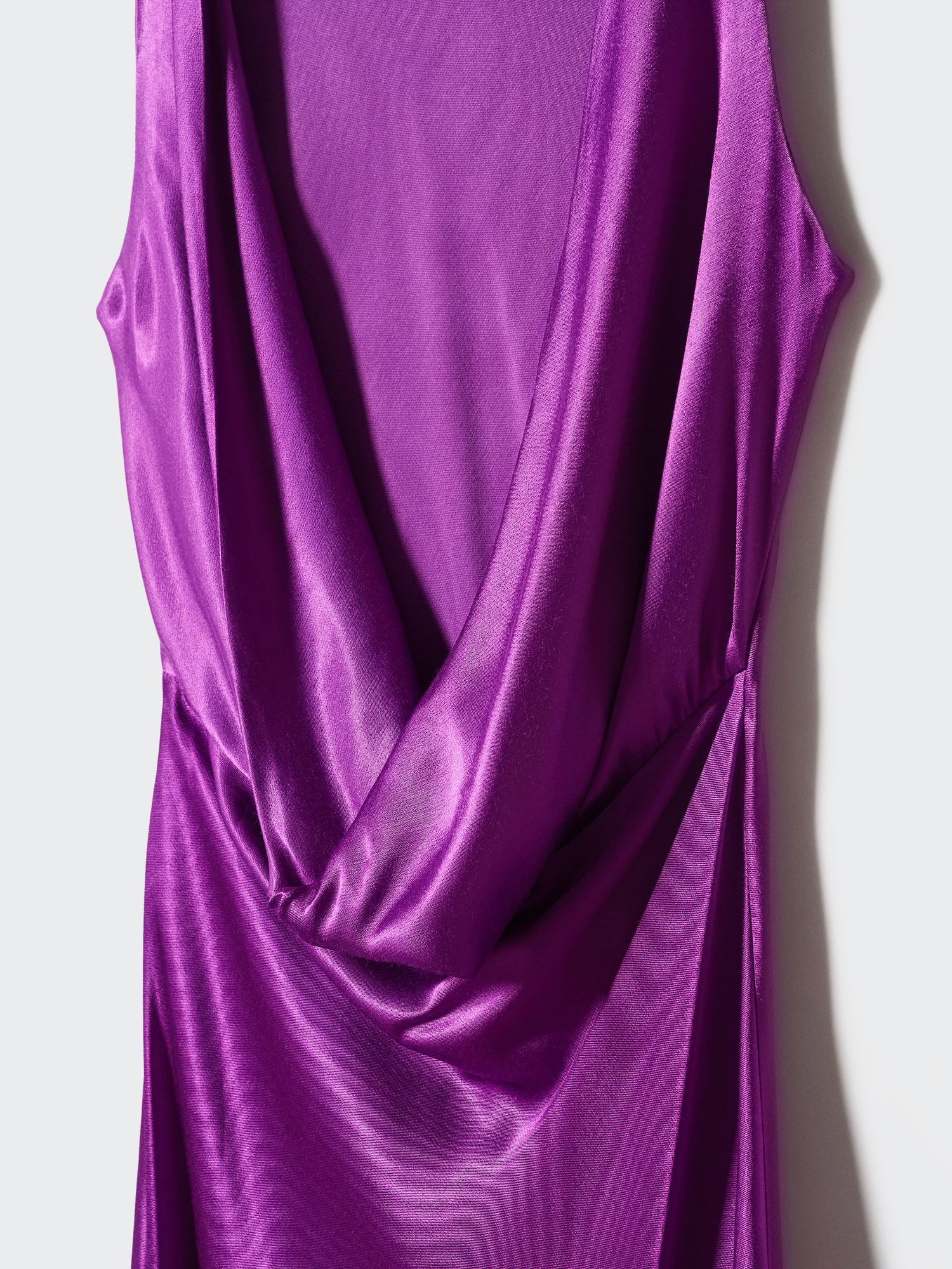 Mango Gabriel A Open Back Dress Medium Purple 6