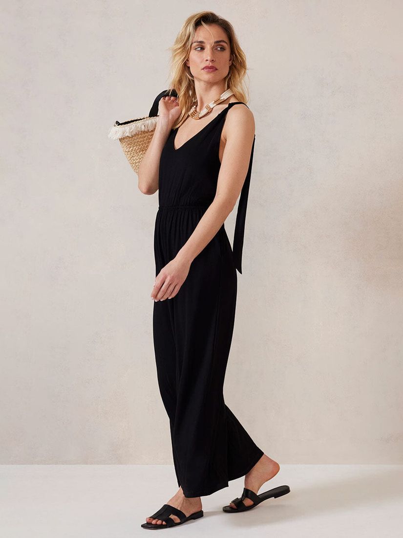 Black Wide Leg Cami Jumpsuit