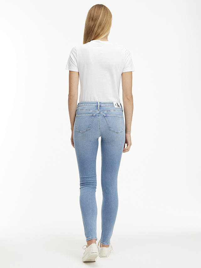 Calvin Klein Mid Rise Skinny Jeans, Light Blue