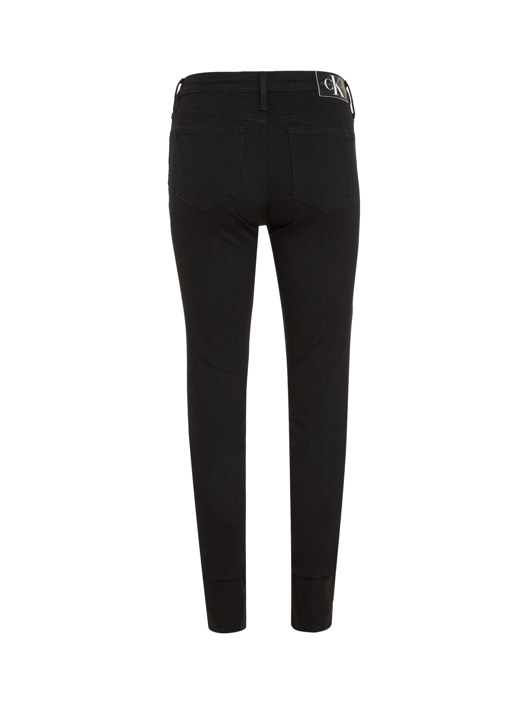 Calvin Klein Mid Rise Skinny Jeans, Black, 28R