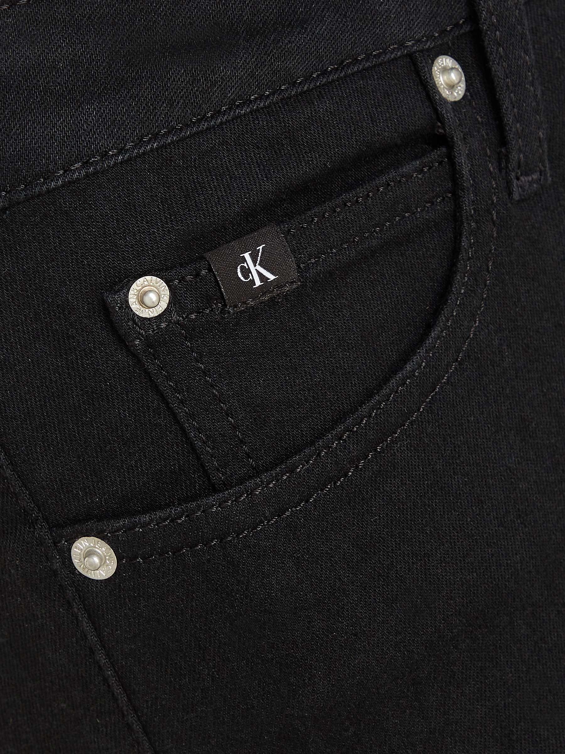 Buy Calvin Klein Mid Rise Skinny Jeans, Black Online at johnlewis.com
