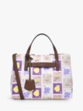 Radley Finsbury Park Illustrated Stamps Print Recycled Multiway Bag, Chalk/Multi