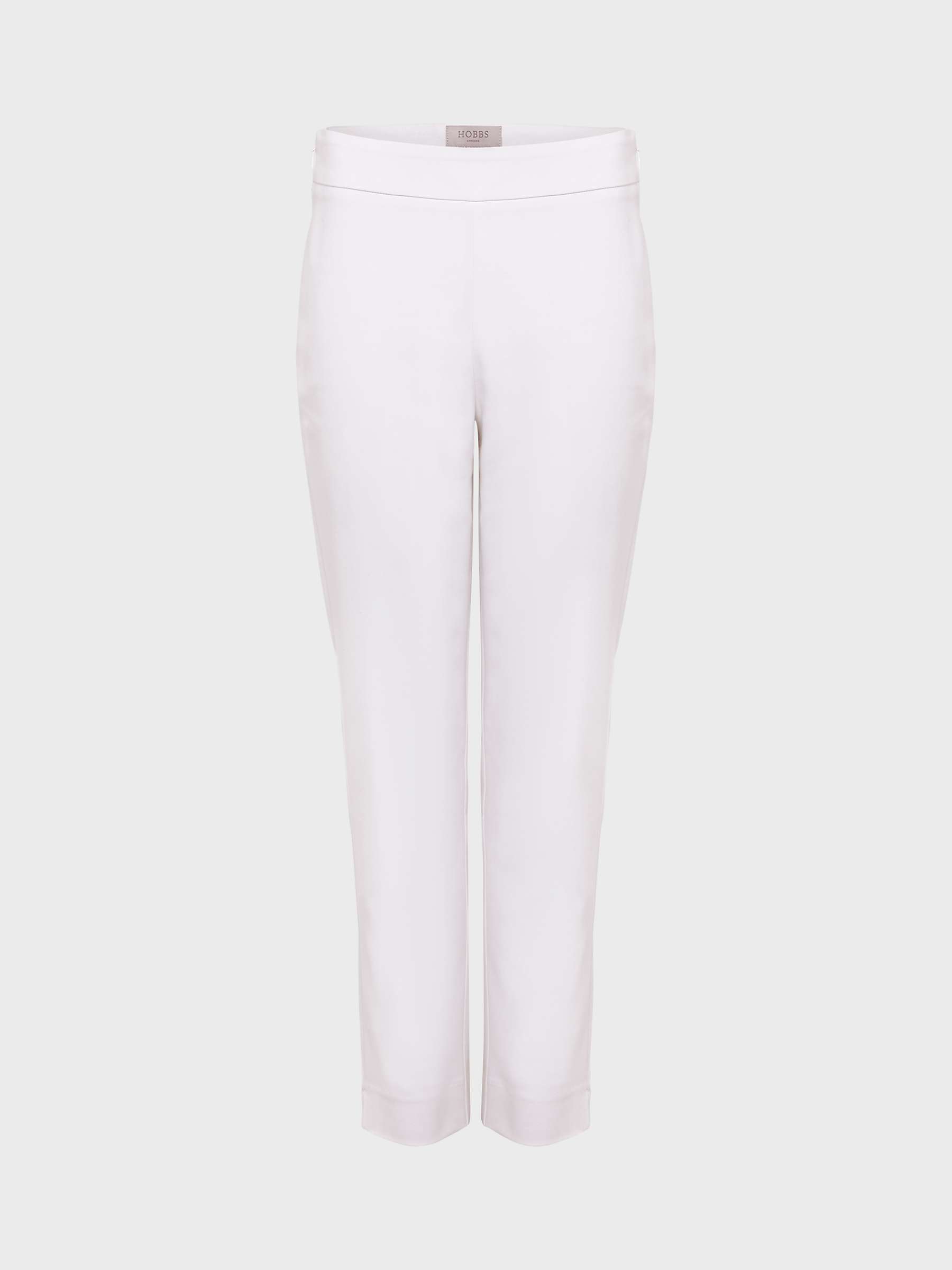 Buy Hobbs Kaya Capri Trousers, White Online at johnlewis.com