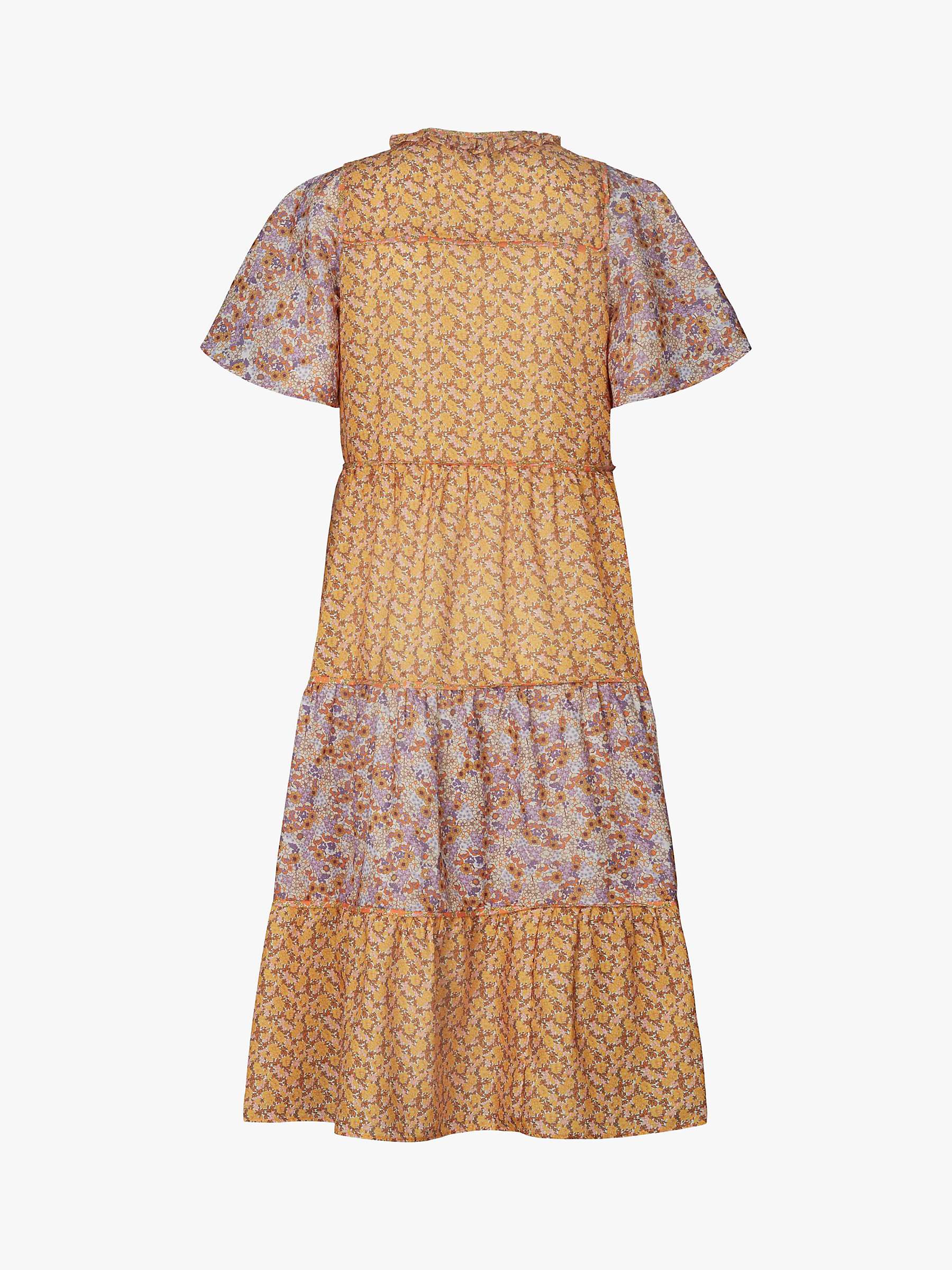 Buy Lollys Laundry Godwin Floral Tiered Dress, Yellow/Multi Online at johnlewis.com