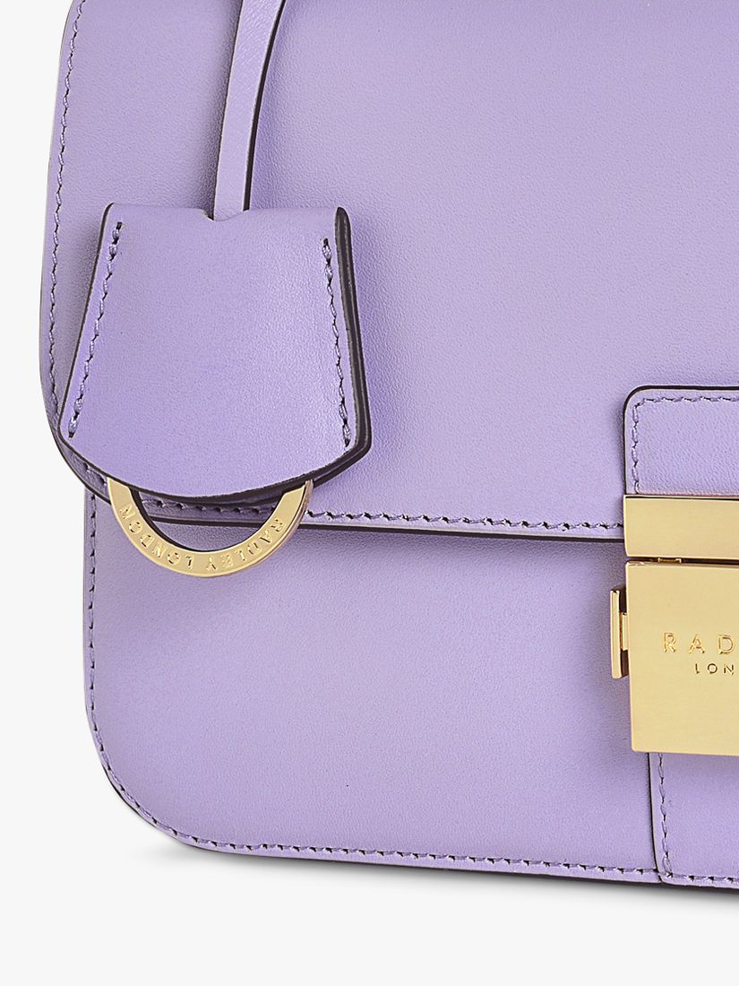Radley Hanley Close Mini Flapover Shoulder Bag in Purple
