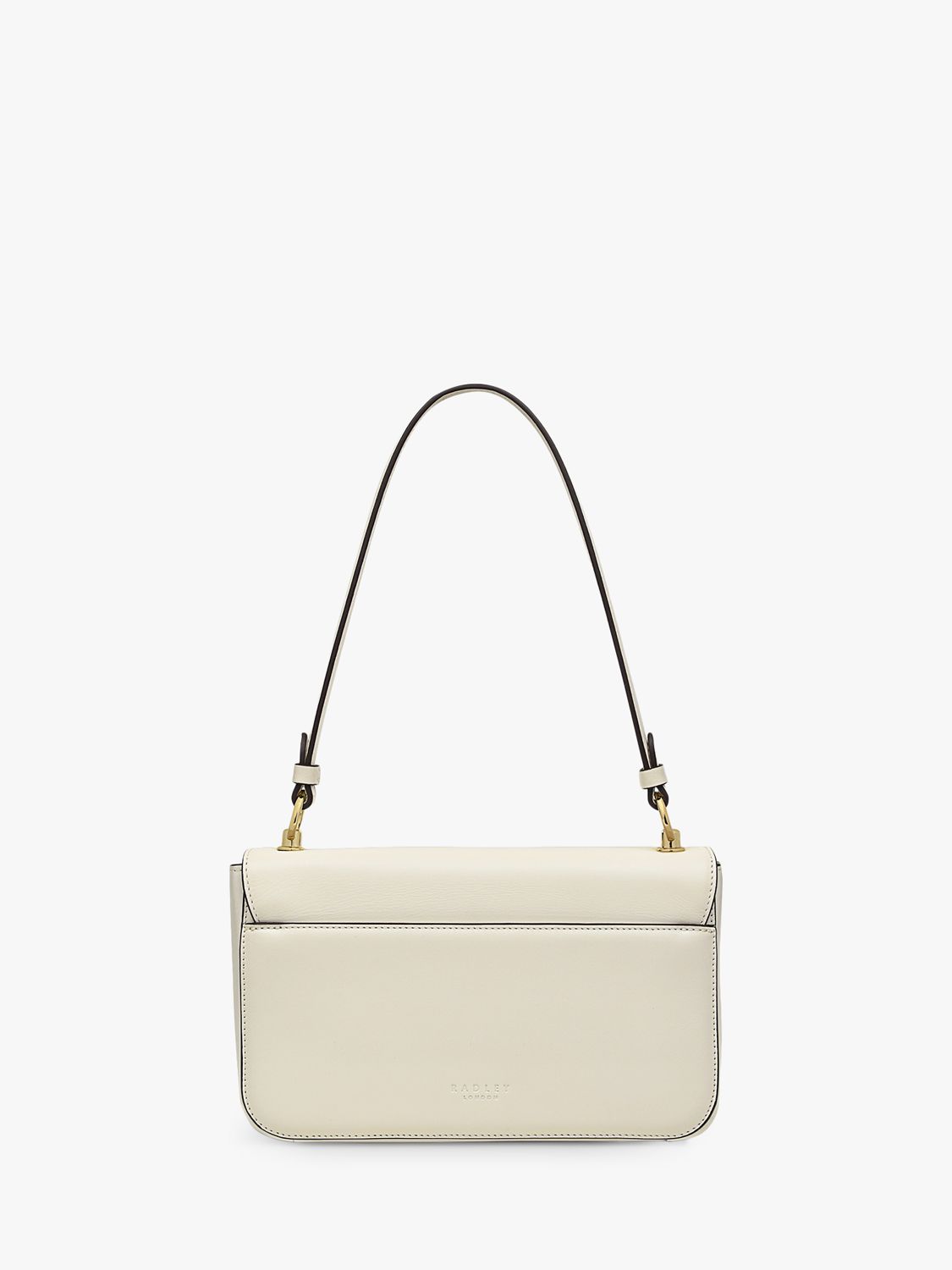 Coach Tabby 26 Leather Shoulder Bag, Chalk at John Lewis & Partners