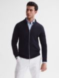 Reiss Hampshire Long Sleeve Merino Zip Jacket