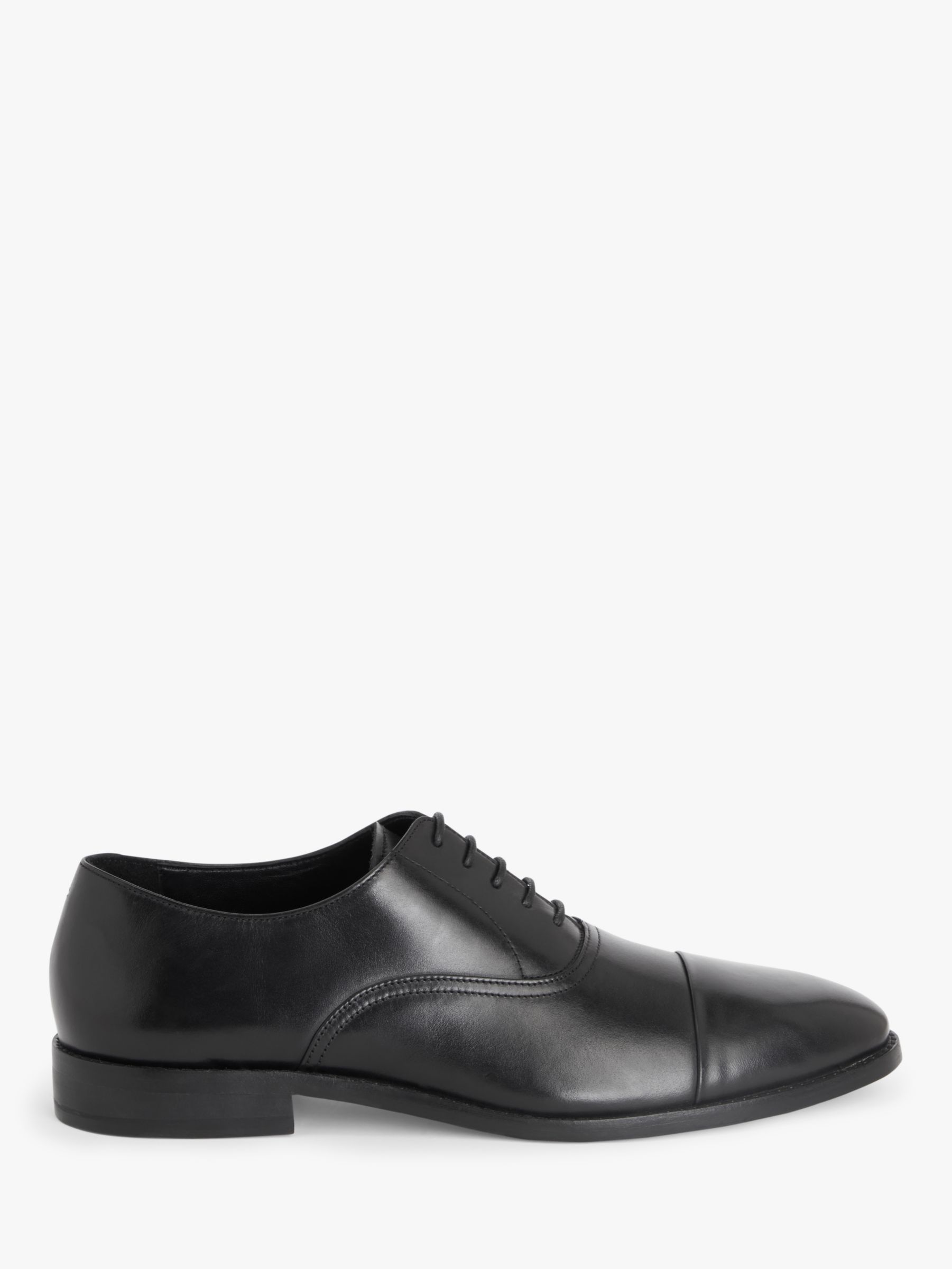 John Lewis Formal Leather Sole Oxford Shoes, Black, 9
