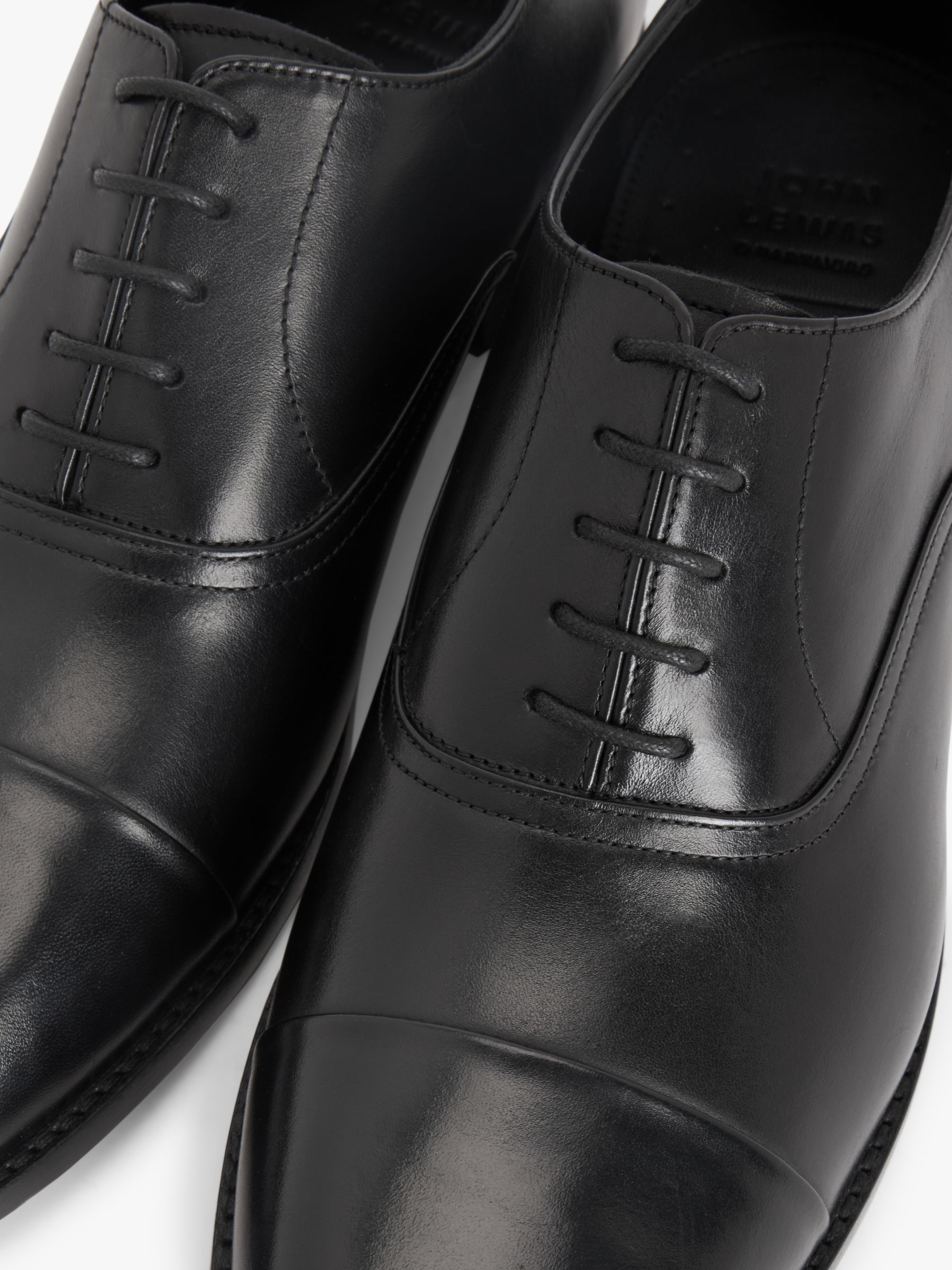 Buy John Lewis Formal Leather Sole Oxford Shoes, Black Online at johnlewis.com