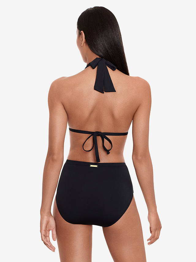 Lauren Ralph Lauren Wide Shirred Band Bikini Bottoms, Black