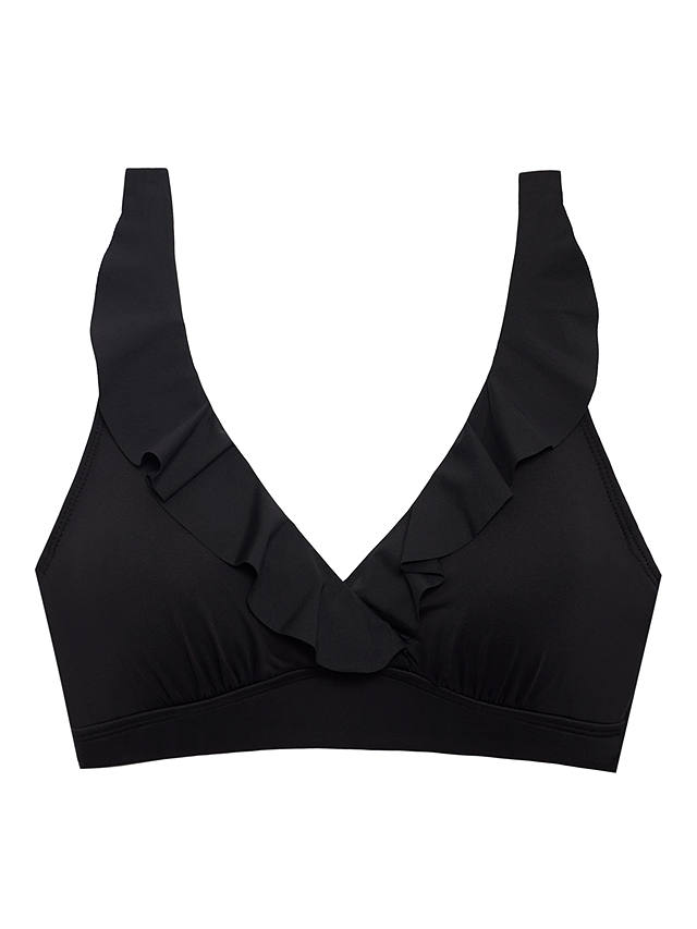 Lauren Ralph Lauren Ruffle Front Bikini Top, Black