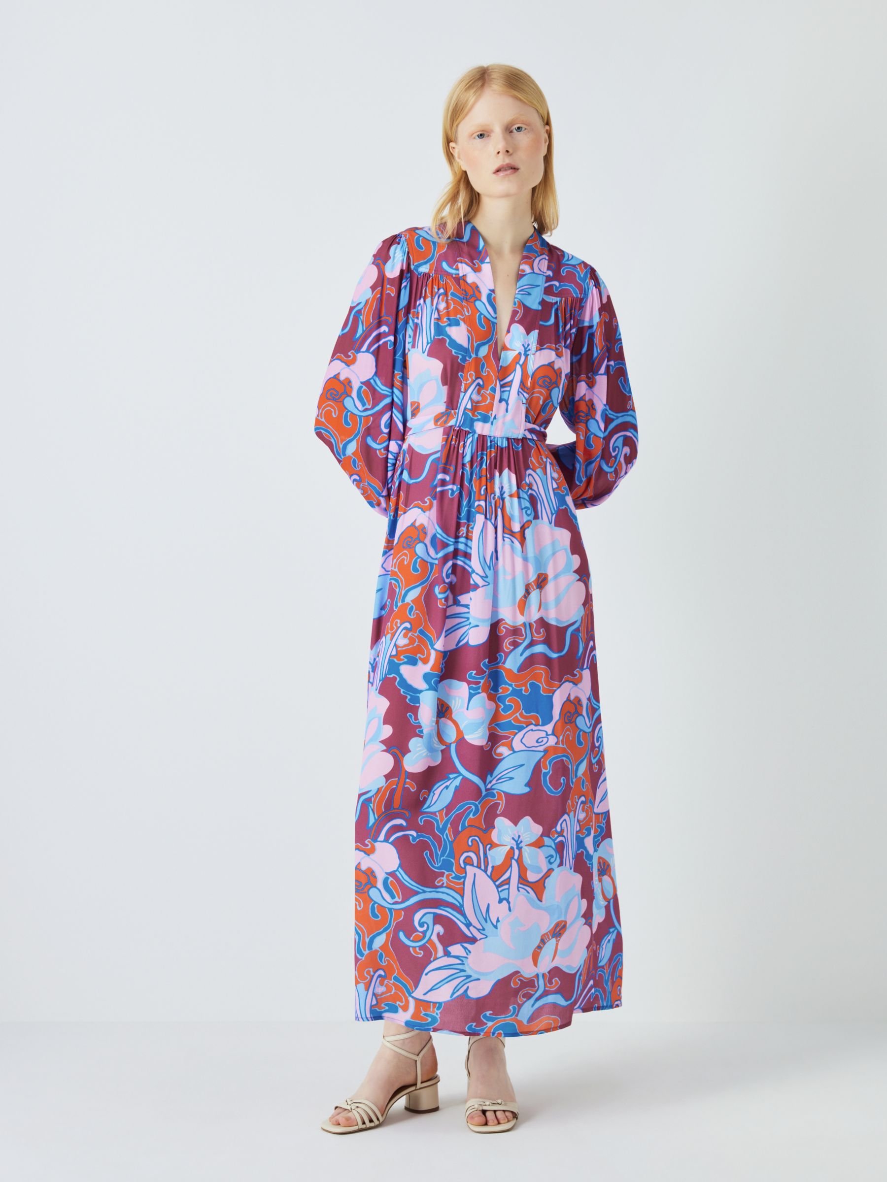 Weekend MaxMara Oblio Maxi Dress, Cyclamen