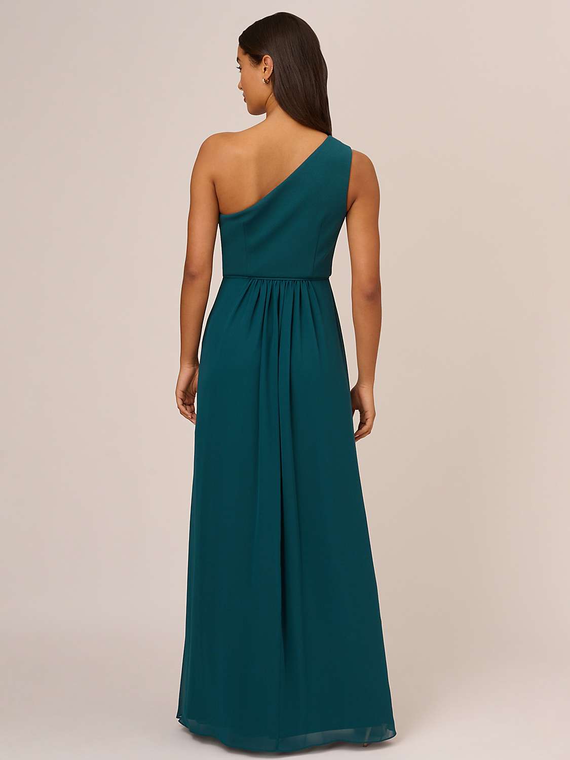 Buy Adrianna Papell One Shoulder Chiffon Gown Online at johnlewis.com